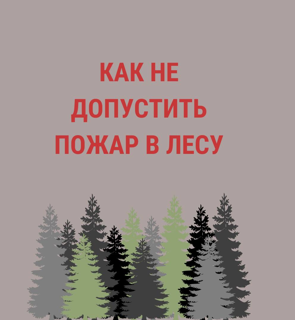 Как не допустить пожар в лесу.