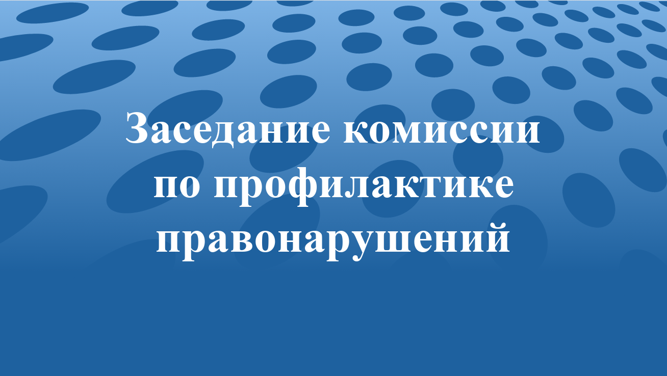Состоялось заседание комиссии по профилактике правонарушений на территории Петровского муниципального округа Ставропольского края.