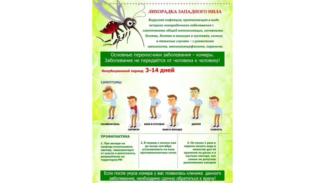 Профилактика лихорадки Западного Нила.