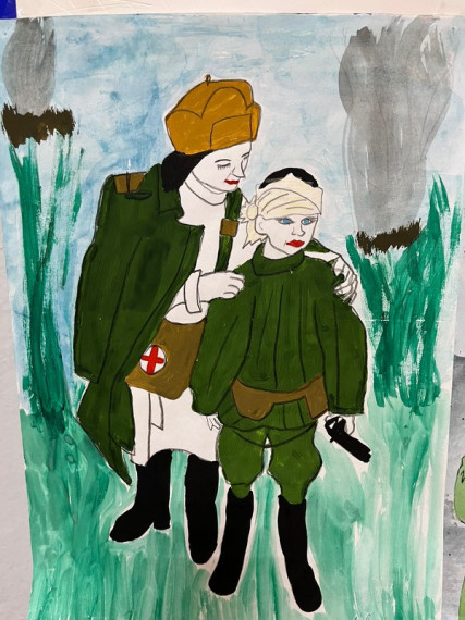 В Отделе МВД России «Петровский» оформили тематическую выставку детских рисунков.